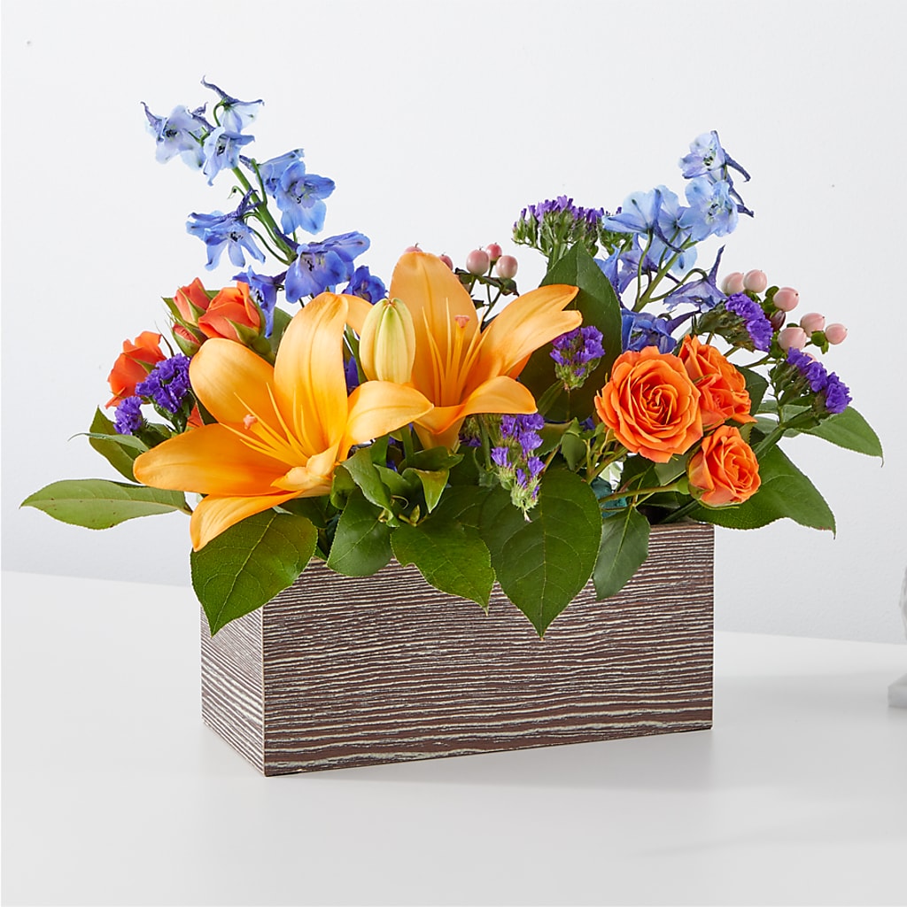 Radiant Citrus Box Bouquet – Unique Designs Llc, Fulton MO