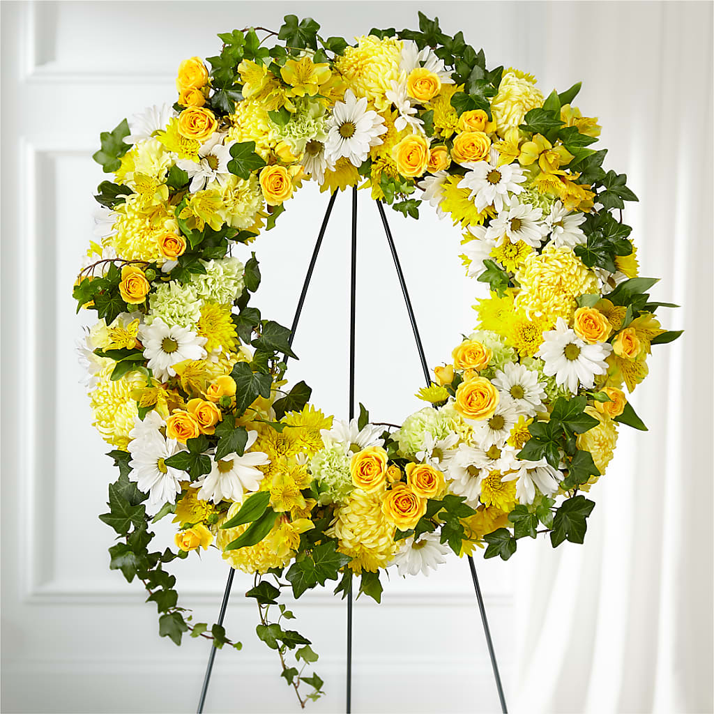 Golden Remembrance Wreath – Unique Designs Llc, Fulton MO