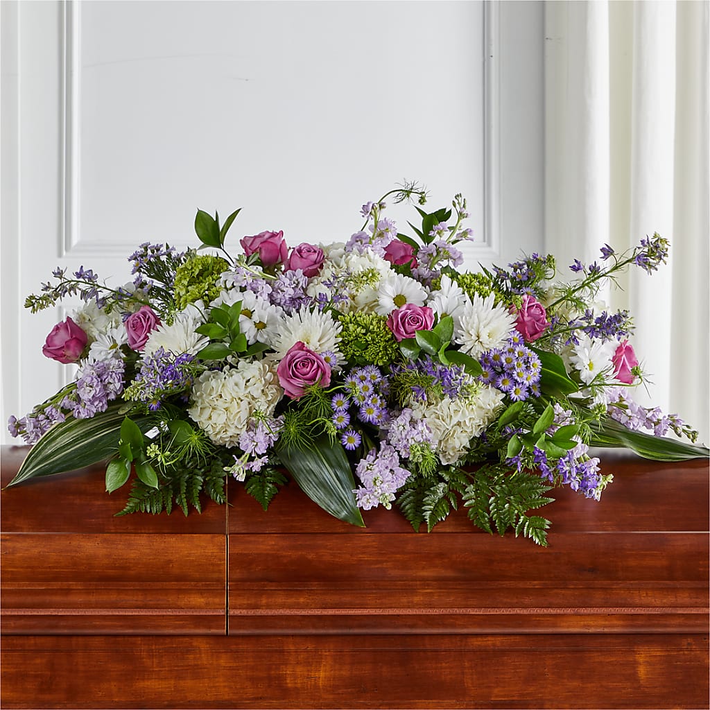 Meadows of Serenity Casket Spray – Unique Designs Llc, Fulton MO