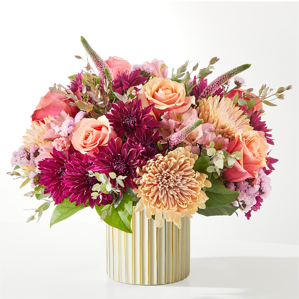 Berry Cobbler Bouquet with Ivory Vase – Unique Designs Llc, Fulton MO