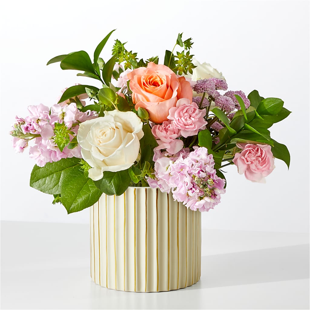 French Market Bouquet with Ivory Vase – Unique Designs Llc, Fulton MO