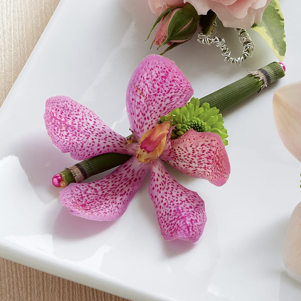 Pink Mokara Boutonniere – Unique Designs Llc, Fulton MO