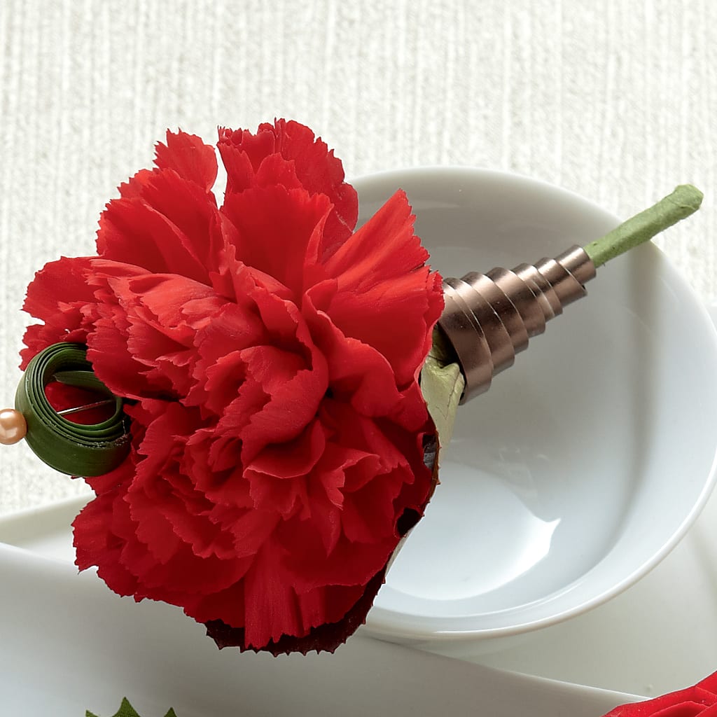 Red Carnation Boutonniere – Unique Designs Llc, Fulton MO