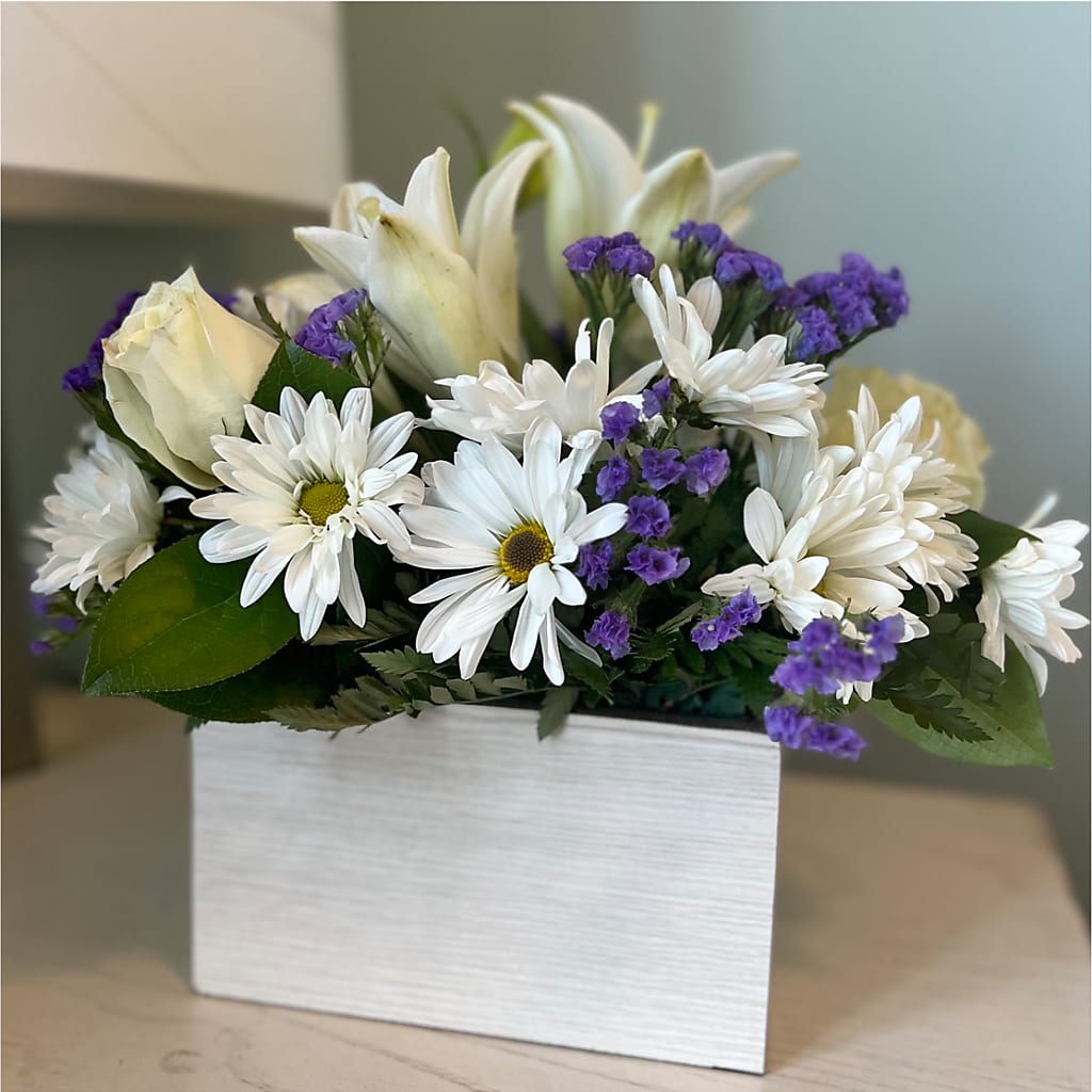 Beyond Blue Box Bouquet –  Unique Designs Llc, Fulton MO
