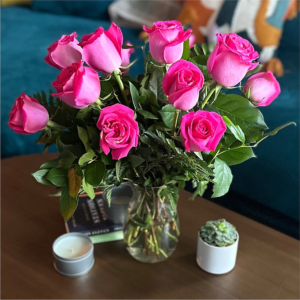 Long Stem Pink Rose Bouquet –  Unique Designs Llc, Fulton MO