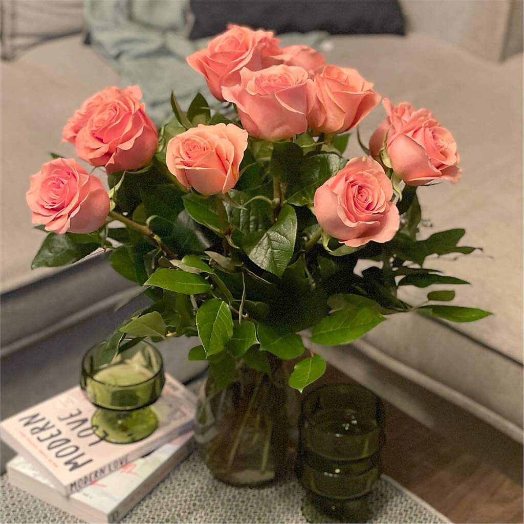 Long Stem Pink Rose Bouquet –  Unique Designs Llc, Fulton MO