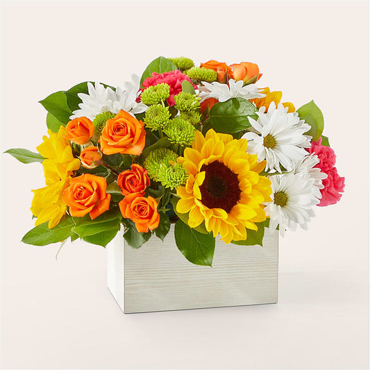 Sun-drenched Blooms Box Bouquet –  Unique Designs Llc, Fulton MO