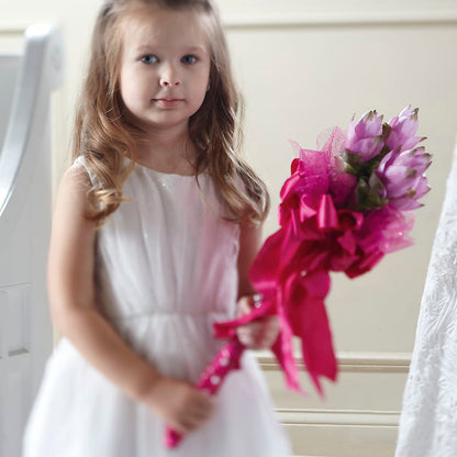 Sparkle Pink Flower Girl Bouquet –  Unique Designs Llc, Fulton MO