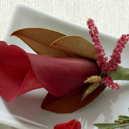 Red Calla Boutonniere –  Unique Designs Llc, Fulton MO