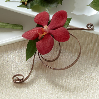 Red Mokara Boutonniere –  Unique Designs Llc, Fulton MO