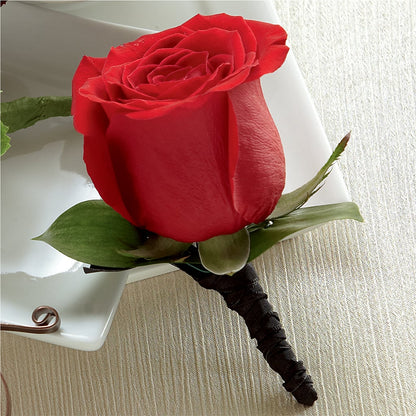 Red Rose Boutonniere –  Unique Designs Llc, Fulton MO